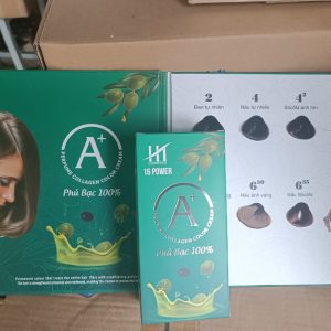 Thuốc nhuộm tóc phủ bạc Olive tuýp 60ml ( có kèm oxy )